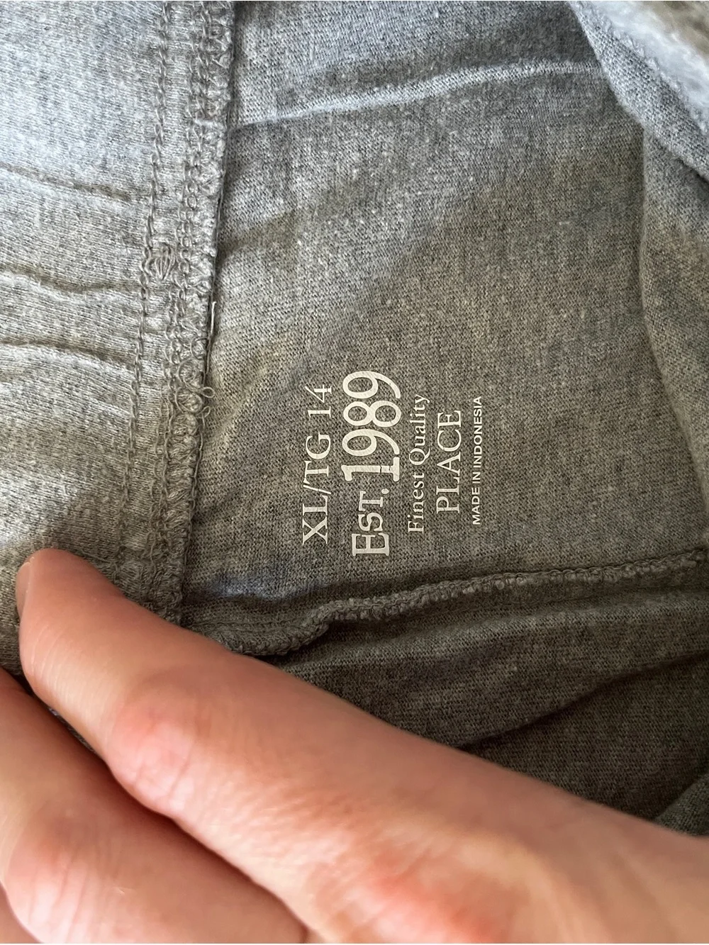 Set of 2 Boys Drawstring Shorts Sweatshorts- Black & Gray XL
